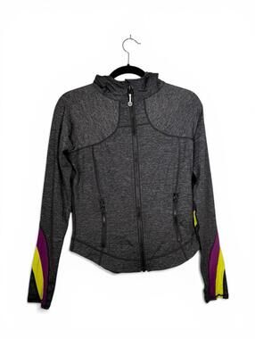 Lululemon Hooded Define Jacket Women’s US8 M Heathered Grey Colorblock Sleeve